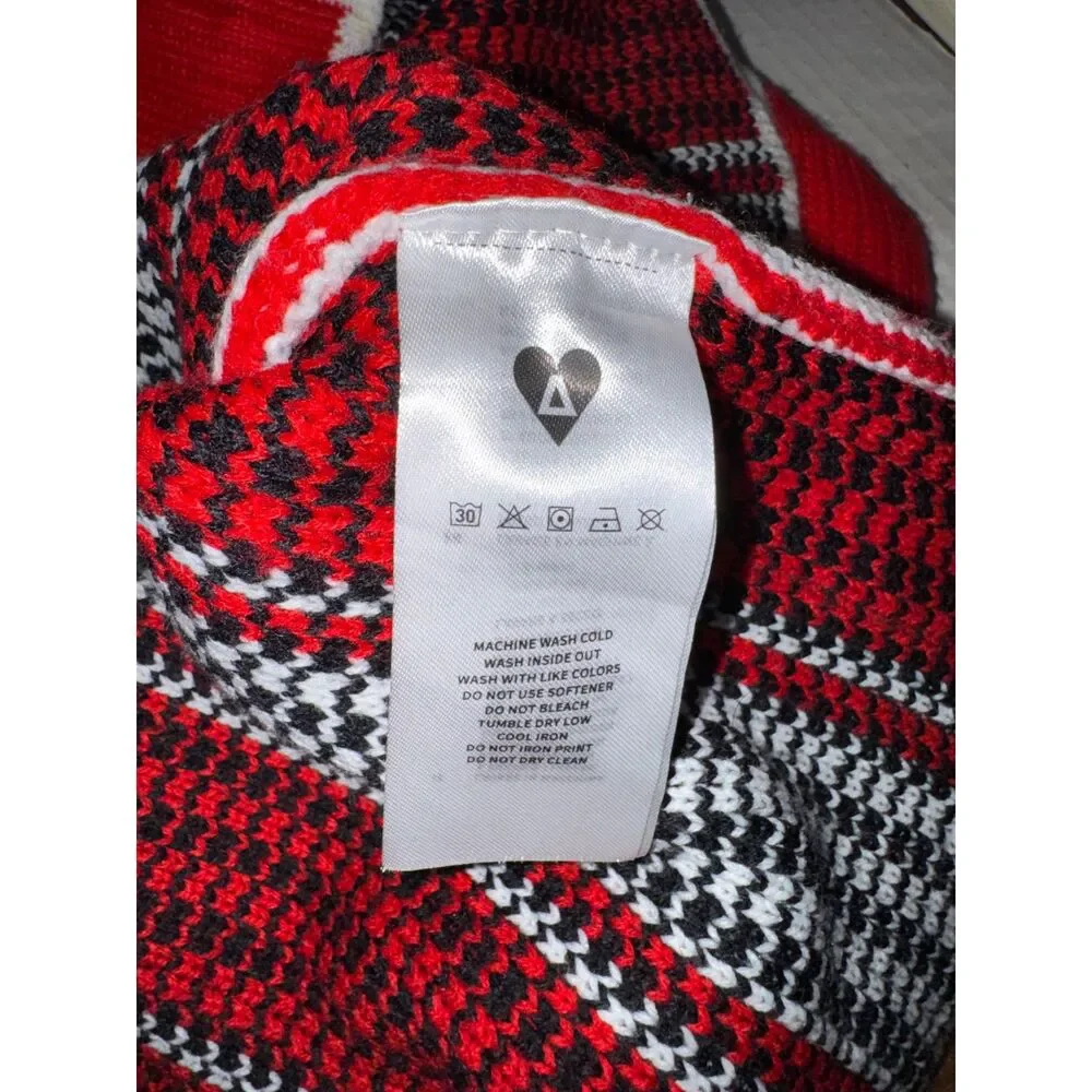 Aelfric Eden 17 Striped Oversized Sweater NEW Sweater Jersey Size XL V-Neck Red - Picture 5 of 5